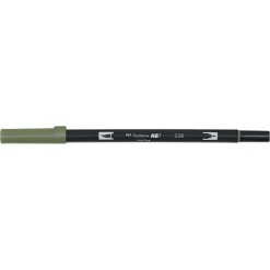 Tombow Penselpenna ABT Dual Brush Pen Gray Green 228 | Tuschpennor & Markers