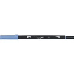 Tombow Penselpenna ABT Dual Brush Pen Peacock Blue 533 | Tuschpennor & Markers