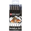 Sakura Pigma Micron Manga set 6st | Tuschpennor & Markers