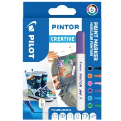 Pilot Pintor F Fun 6-pack | Tuschpennor & Markers