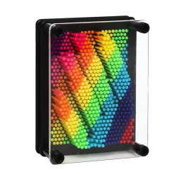 Barn Robetoy Pin Art relief rainbow, gör 3D-avtryck av allt möjligt! 9,5×12 cm