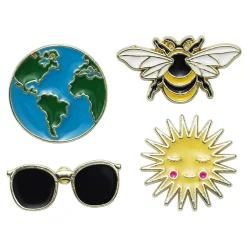 Panduro Hobby Pins / motivknapp – Environment 4 st