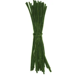 Panduro Hobby Piprensare mörkgrön, 30 cm långa, Ø6 mm, 50 st. | Piprensare & Pompombollar