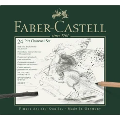 Faber-Castell Pitt Charcoal set 24 st | Färgpennor