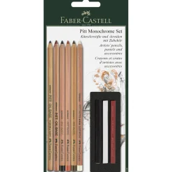 Faber-Castell Pitt Monochrome set 9p | Blyerts- & Grafitpennor