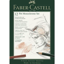 Faber-Castell Pitt Monochrome set 12 st