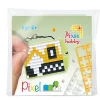 Pixel Hobby Pixelhobby Mini-kit grävmaskin – med nyckelring 30×40 mm & 3×144 pixlar | Barn Diy-Kit