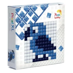 Barn Pixel Hobby Pixelhobby XL Startset – Fågel / blåval, 60×60 mm pixelplatta + 3×60 pixlar