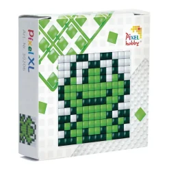 Pixel Hobby Pixelhobby XL Startset – Groda / dinosaurie, 60×60 mm pixelplatta + 3×60 pixlar | Barn Diy-Kit