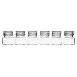 Panduro Hobby Plastburkar lock Ø 4 cm 6 st | Plastlådor & Burkar