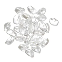 Panduro Jewellery Platta akrylpärlor med en look av sötvattenspärlor 10x8 mm 30 st | Akrylpärlor