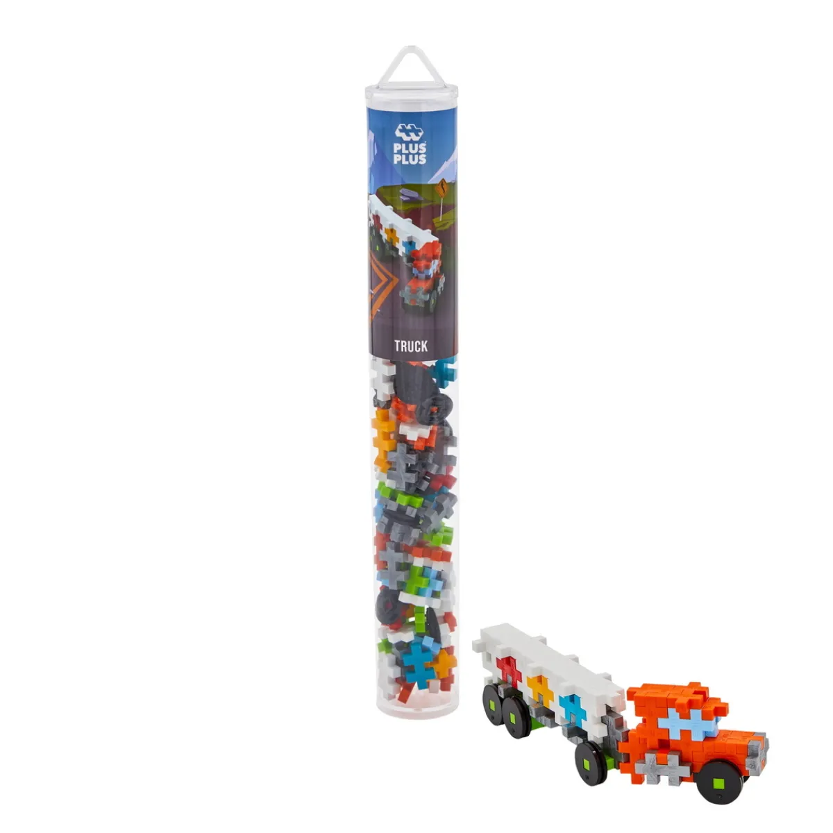 Barn Plus-Plus Truck / lastbil – tub med 100 bitar