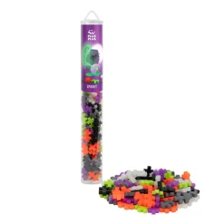 Barn Plus-Plus Tube 100 Spooky, 100 roliga byggbitar i halloween-färger