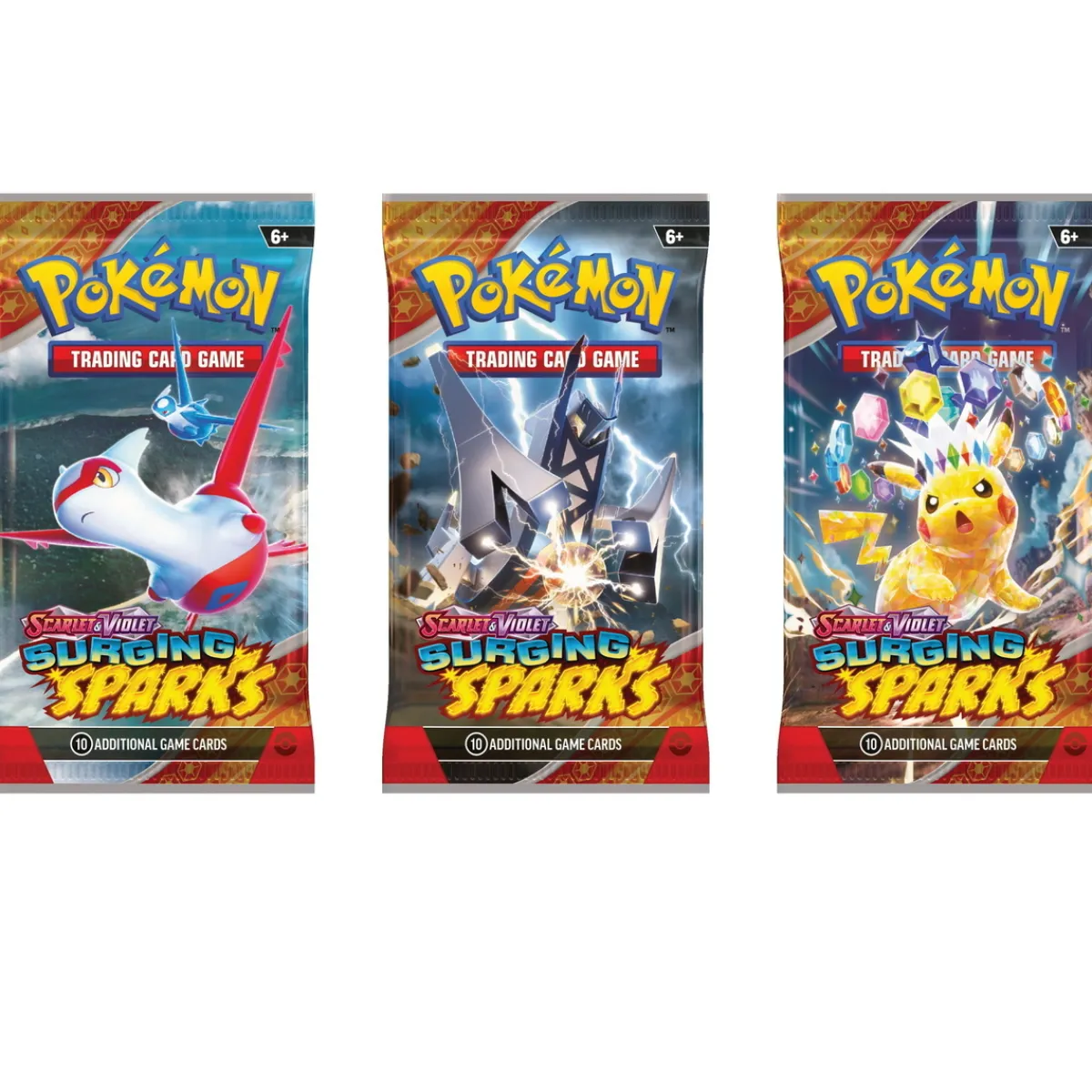 Pokemon Pokèmon Scarlet & Violet Surging Sparks – OBS! Priset avser endast ETT boosterpack (10 kort) | Barn Samlarkort