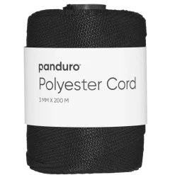 Panduro Hobby Polyestersnöre 200 meter, Ø3 mm, svart | Snören & Snoddar