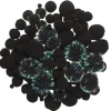 Panduro Hobby Pom Pom mix svarta & svarta med glitter! Ø8-30 mm, 150 st.