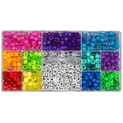 Panduro Hobby Pony Beads Alphabet 240g 990st | Barn Pärlor