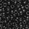 Panduro Hobby Pony beads Ø9 mm, runda pärlor med stora hål, 150-pack, svart | Barn Pärlor