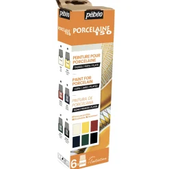 Pebeo Porcelaine 150 gloss 6x20ml | Porslinsfärger