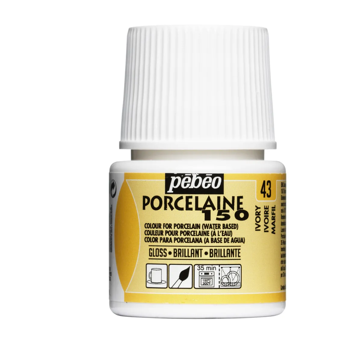 Pebeo Porslinsfärg 45 ml benvit | Porslinsfärger