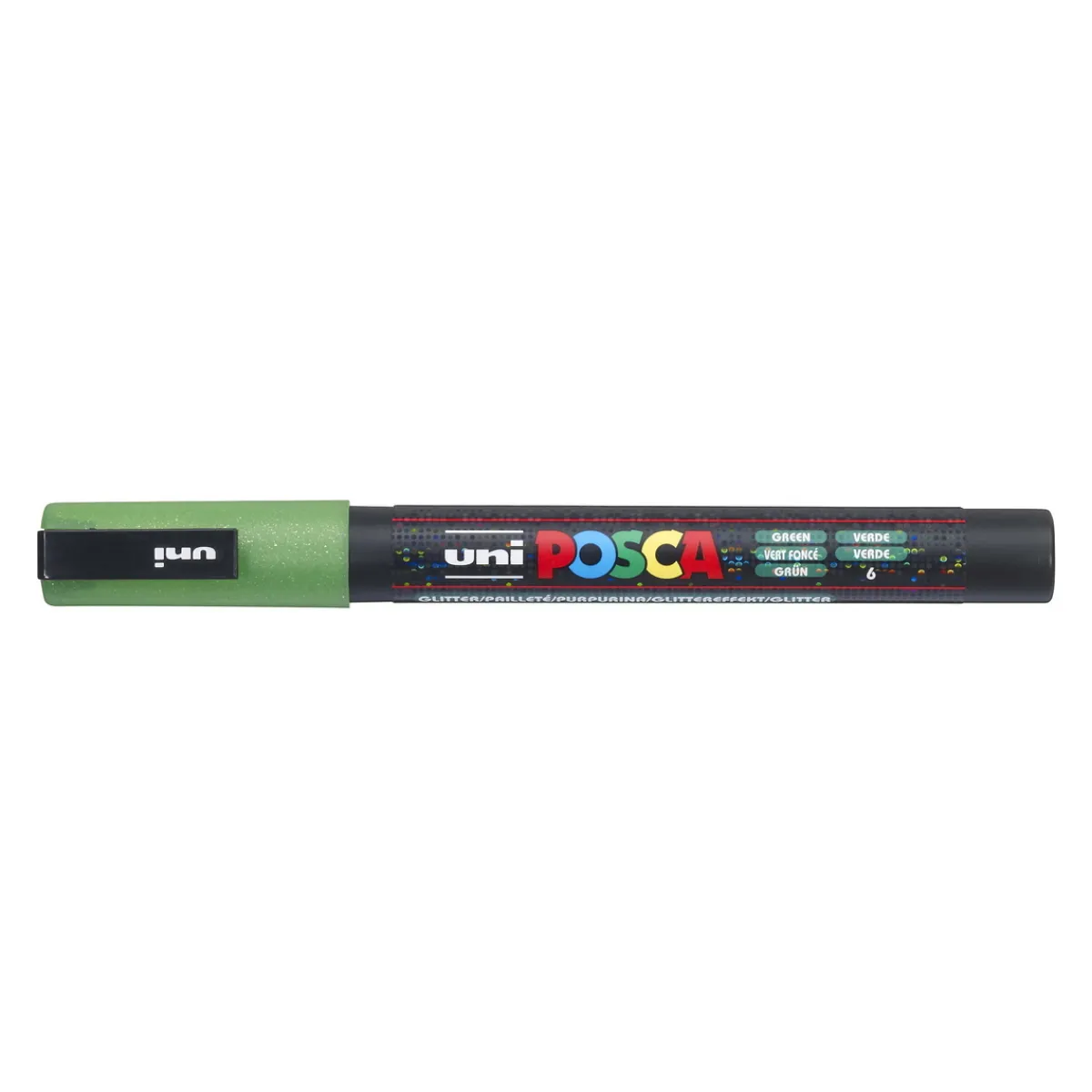 Posca PC-3M Green glitter 36 (0,9-1,3 mm) | Tuschpennor & Markers