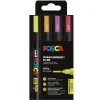 Posca PC-5M 4-pack Neon (1,8-2,5 mm) | Tuschpennor & Markers