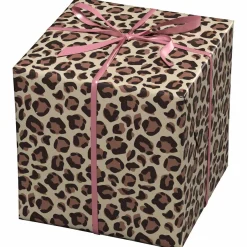 Panduro Design Presentpapper på rulle 10 m × 57 cm – beige papper med leopardmönster | Present- & Julklappspapper