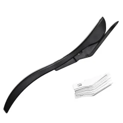 Panduro Hobby Presentpappersskärare, pappersskärare, längd 14,5 cm + 10 extra knivblad | Presentdekor