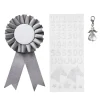 Panduro Hobby Prisrosett till käpphäst Ø7 cm & stickers i silvrigt tema + 1 ängel-charm | Barn Käpphästtillbehör