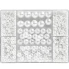 Panduro Jewellery Pärlmix akryl Ø3-12mm vit | Akrylpärlor