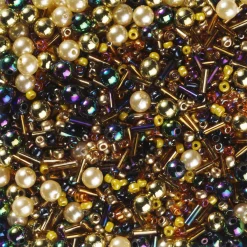 Panduro Jewellery Pärlmix glas guld 120 g