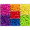 Panduro Hobby Pärlmix med 2850 runda pärlor i starka färger, Ø4 mm | Barn Pärlor