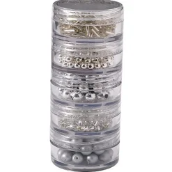 Panduro Jewellery Pärlmix 5 nyanser silver