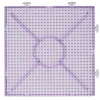 Panduro Iron Beads Pärlplatta för pärlor & rörpärlor i storleken Ø5 mm – transparent lila, 15×15 cm | Barn Rörpärlor Midi