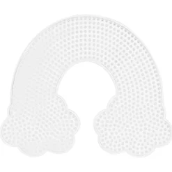 Barn Panduro Iron Beads Pärlplatta Midi regnbåge med moln, 20×16,5 cm – för våra rörpärlor som är Ø5 mm