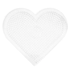 Panduro Iron Beads Pärlplatta Midi stort hjärta, 16,5×15,5 cm – för våra rörpärlor som är Ø5 mm | Barn Rörpärlor Midi