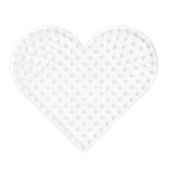 Barn Panduro Iron Beads Pärlplatta XL hjärta, 17,5×15,3 cm – för våra XL-rörpärlor som är Ø9 mm