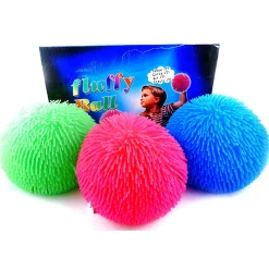 Robetoy Puffer Ball Hair 27 cm - en rolig variant av stressboll. Säljs assorterat, pris per styck | Barn Småsaker