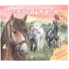 TOPModel Pysselbok Create your happy horses, massor av hästar! 30×24,5 cm, 24 sidor och +420 stickers | Barn Målar- & Pysselböcker