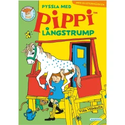Barn Kärnan Pysselbok Pippi Långstrump – 21×28 cm, 24 sidor med roliga pyssel & klurigheter + stickers