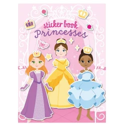 Barn Panduro Hobby Pysselbok stickers – Prinsessor. 21×28 cm, 8 färgglada motiv + 4 sidor stickers
