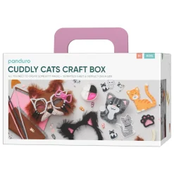 Panduro Hobby Pyssellåda Cuddly Cats, en låda fylld med pyssel och söta katt-saker! | Barn Pyssellådor