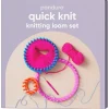 Panduro Hobby Quick Knit stickringar, 5 runda à Ø9–28 cm, 1 rektangulär, L. 35 cm