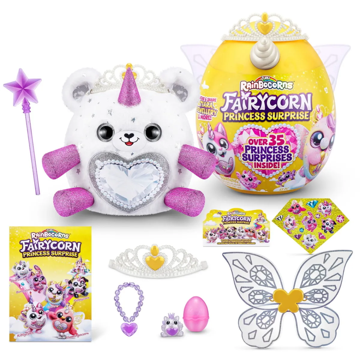 Barn Zuru Rainbocorns Fairycorn Princess Surprise – 6 glittriga och gulliga gosedjur