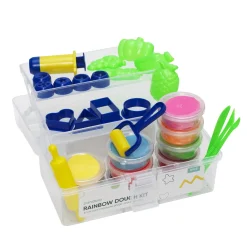 Barn Panduro Hobby Rainbow Dough Kit, massor av färgglad leklera, verktyg och formar!