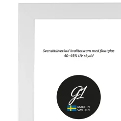 G1 Galleriet Ram 4B vit plattlist 60x80cm | Ramar