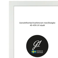 G1 Galleriet Ram 2D Vit 15x15cm