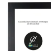 G1 Galleriet Ram 4E svart plattlist 50x60cm | Ramar
