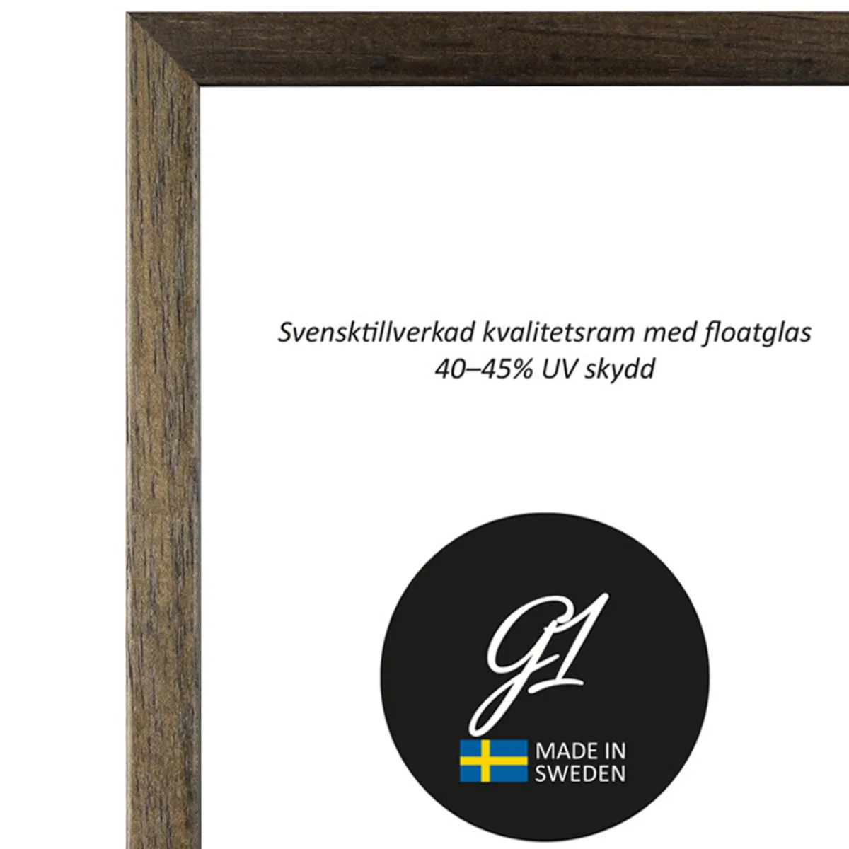 G1 Galleriet Ram 2i Brun 10x15cm