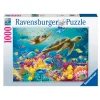 Barn Ravensburger pussel – Blue Underwater World. 1000 bitar, 70×50 cm.
